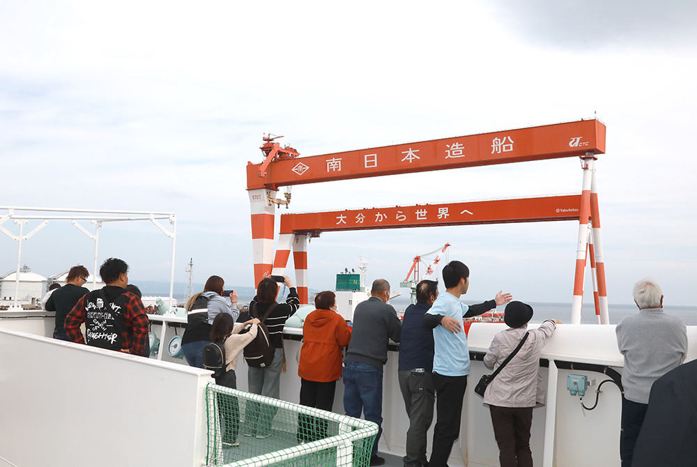 艤装船ブリッジからの景色は絶景！